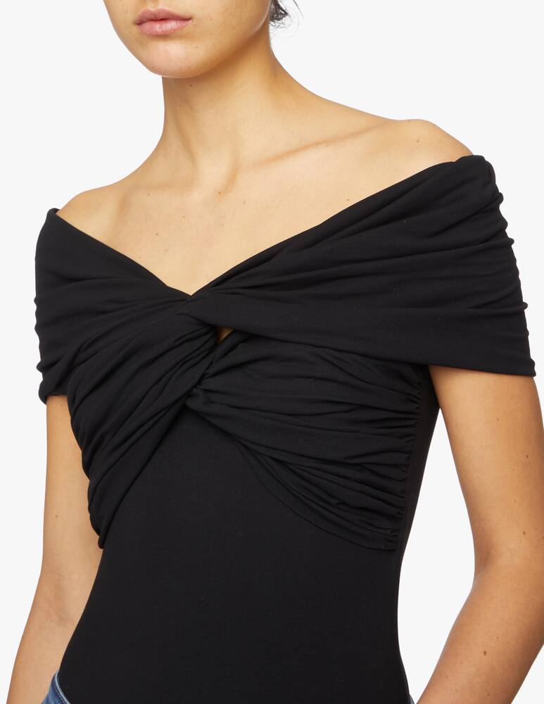 rinascente Khaite Body in cotone Cerise - nero