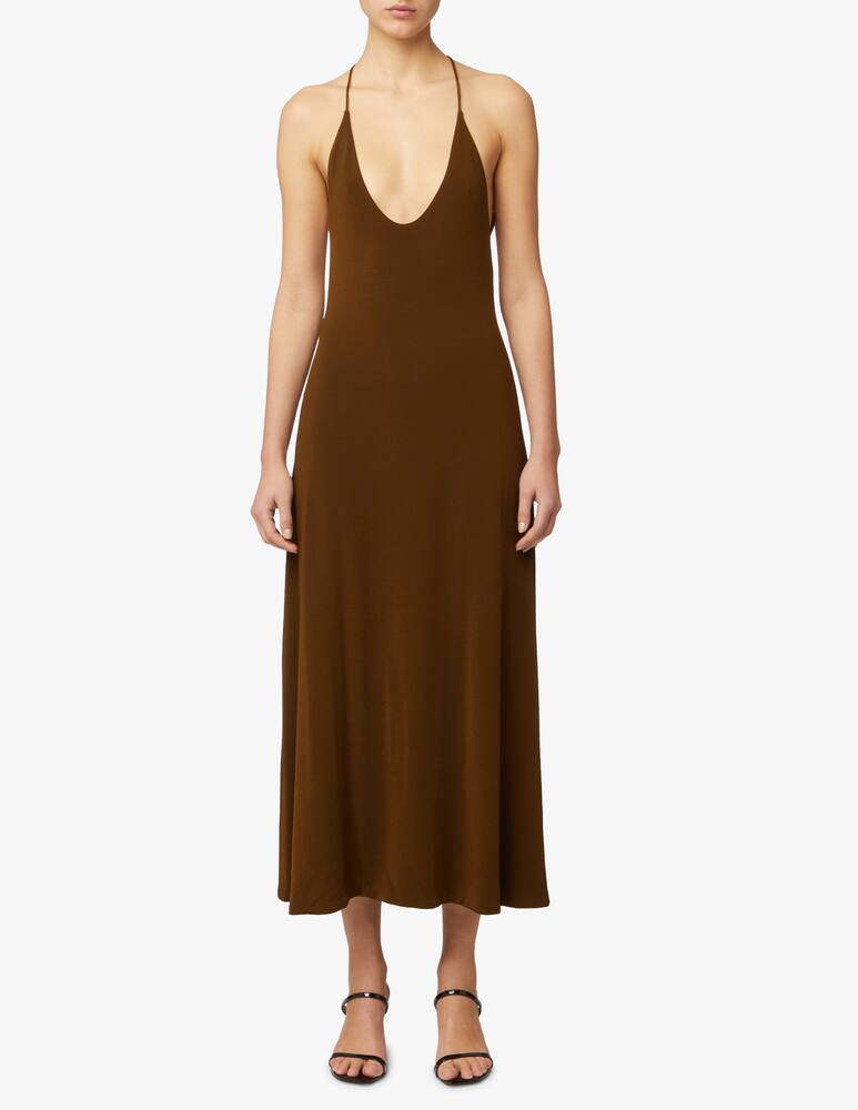 Khaite Vestito midi Rina - marrone - immagine 2 Khaite Vestito midi Rina - marrone - immagine 2