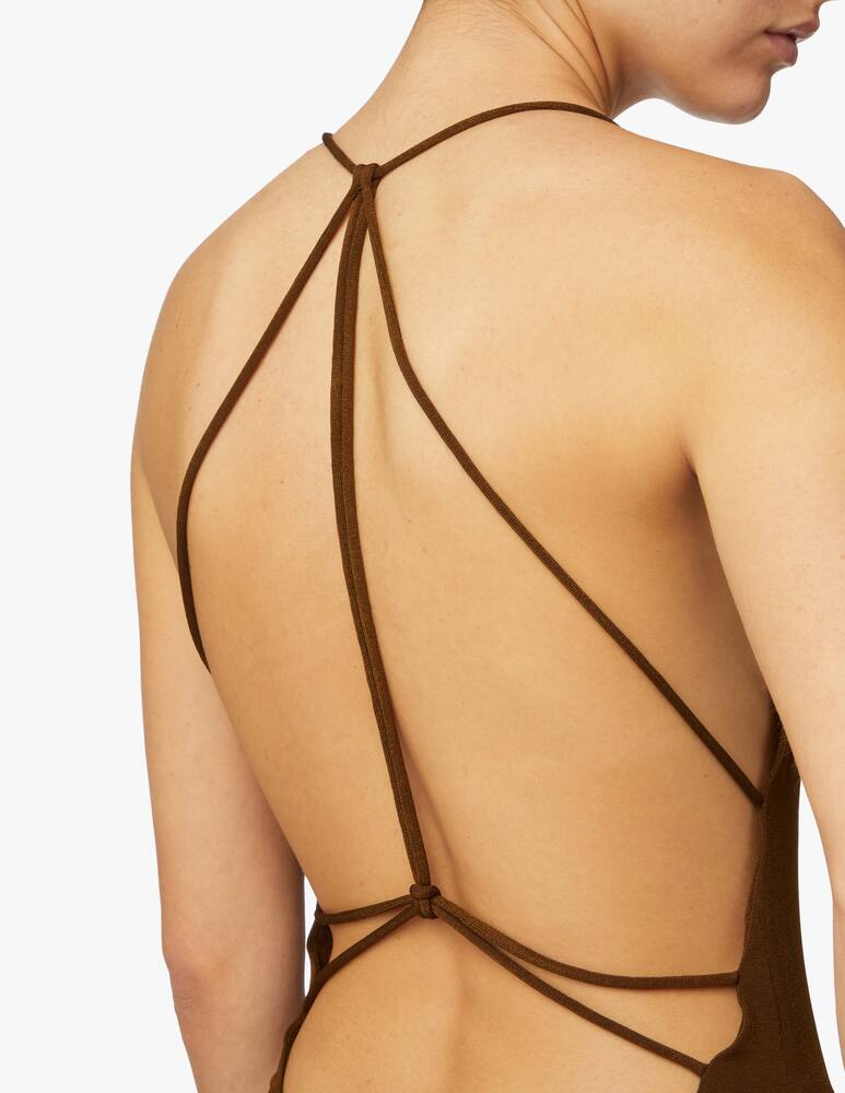 rinascente Khaite Vestito midi Rina - marrone