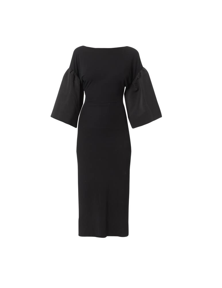rinascente Khaite Kali midi dress - black