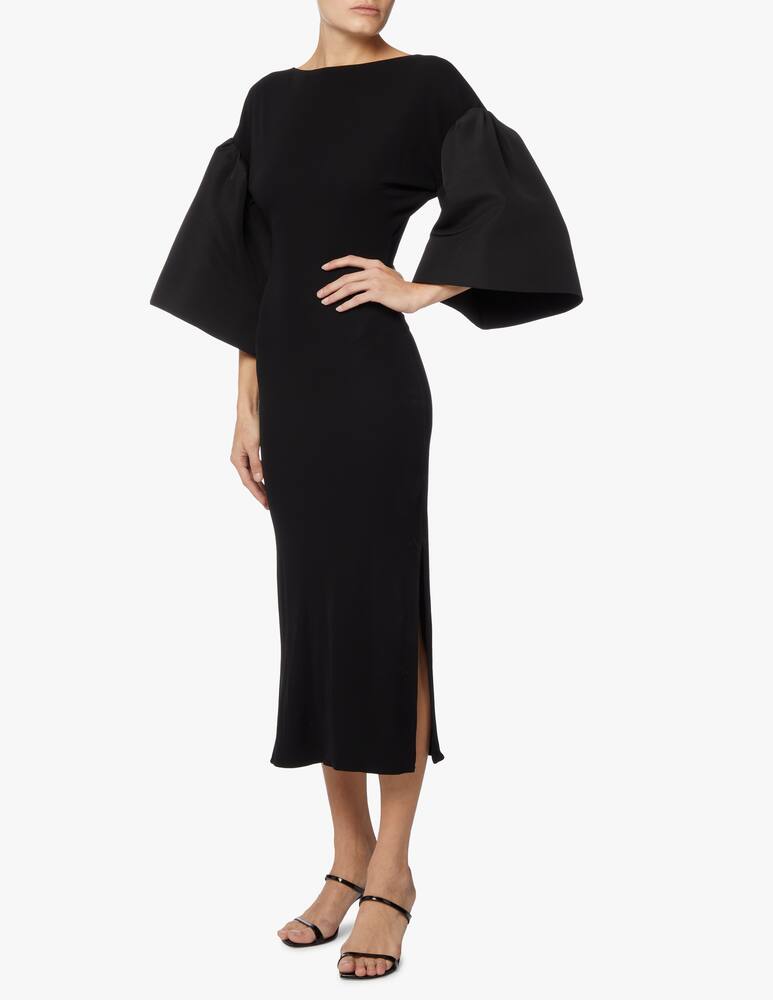 Khaite Kali midi dress - black - picture 1 Khaite Kali midi dress - black - picture 1