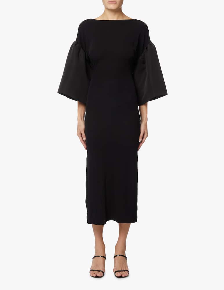 Khaite Kali midi dress - black - picture 2 Khaite Kali midi dress - black - picture 2