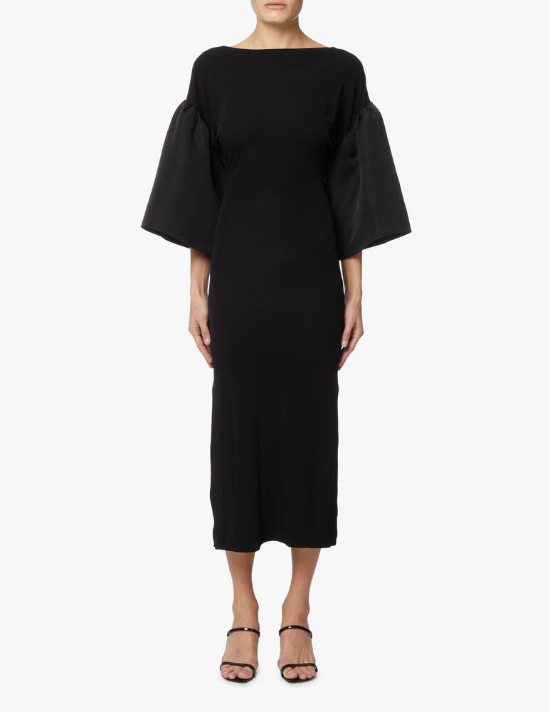 rinascente Khaite Kali midi dress - black