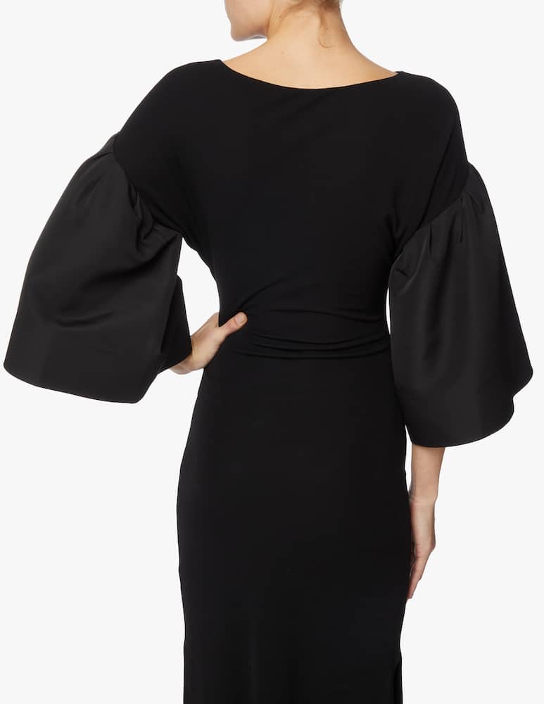rinascente Khaite Kali midi dress - black