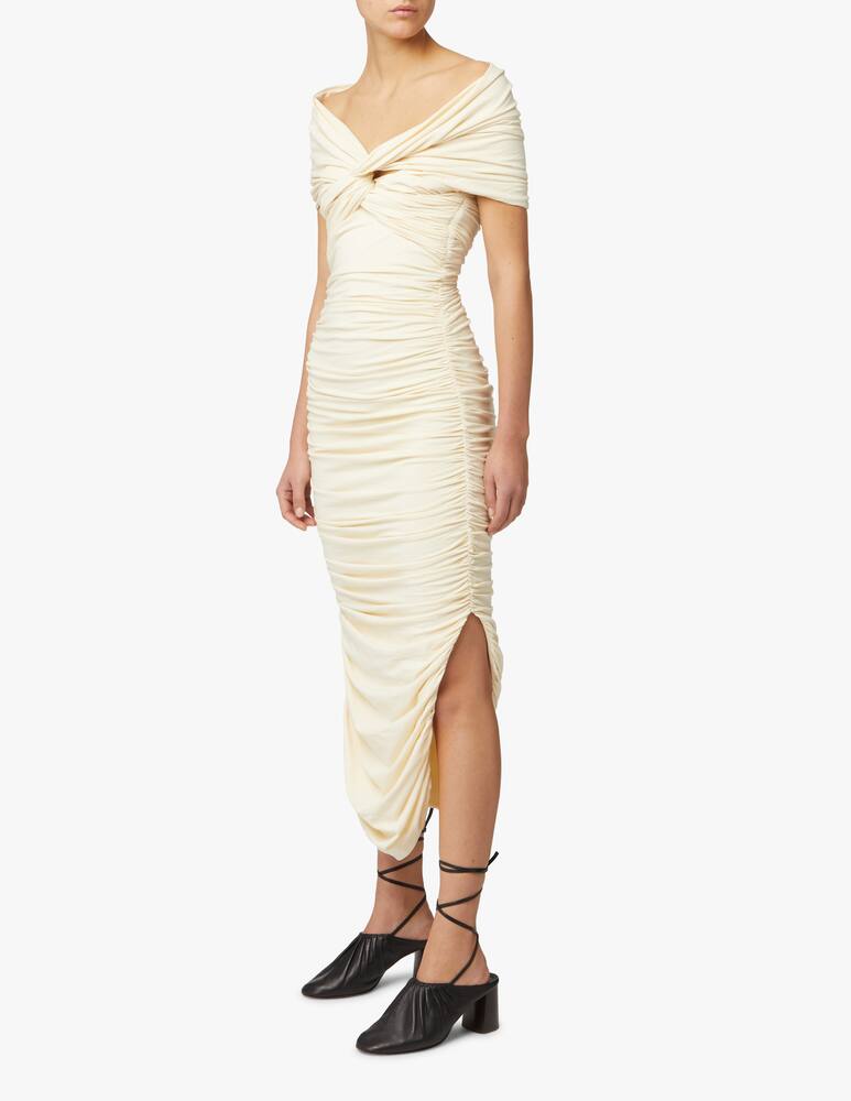 Khaite Spence midi dress - beige - picture 1 Khaite Spence midi dress - beige - picture 1