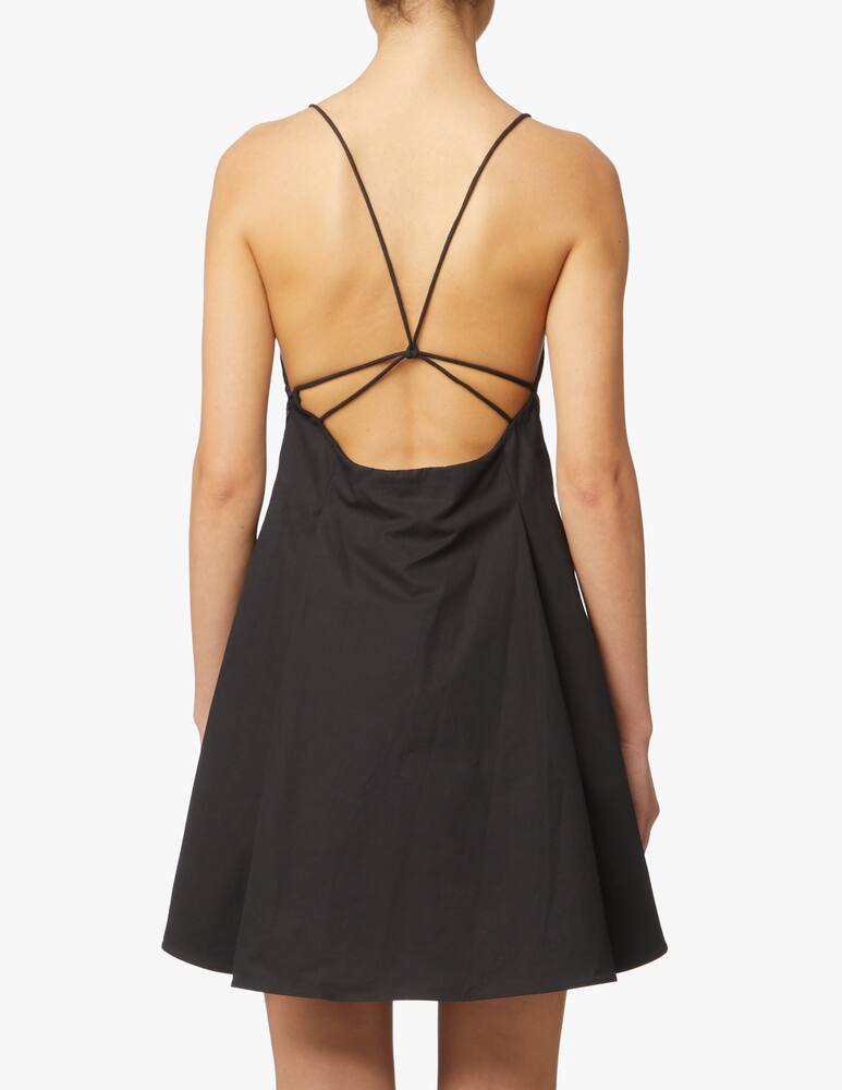 rinascente Khaite Paulina mini dress - black
