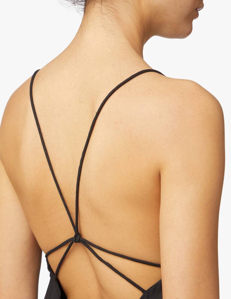 rinascente Khaite Paulina mini dress - black