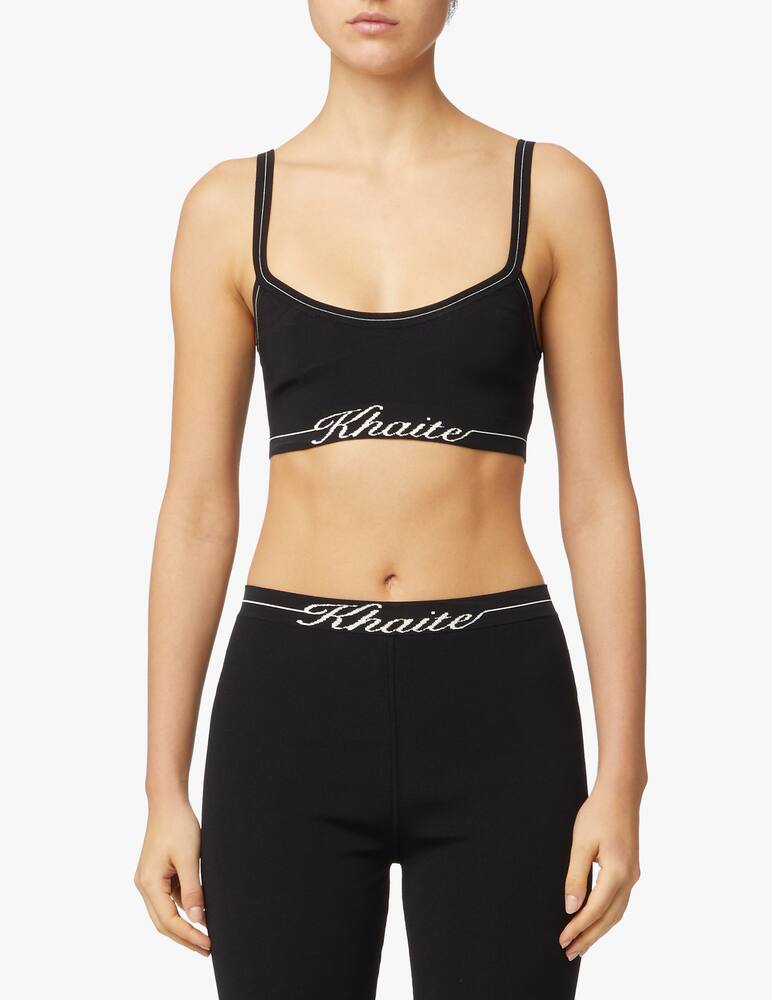 rinascente Khaite Carmelo bralette - black