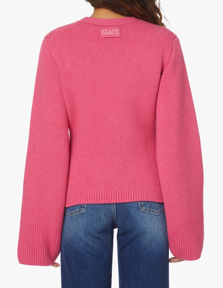rinascente Khaite Scarlet cardigan - pink