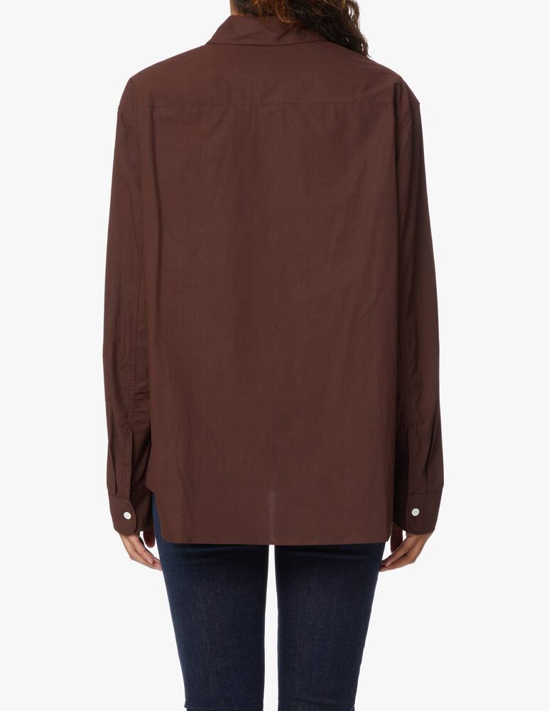 rinascente Khaite Camicia over in cotone Argo - marrone
