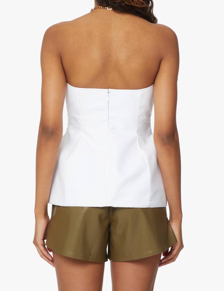 rinascente Khaite Top a bandana in cotone Blanche - bianco