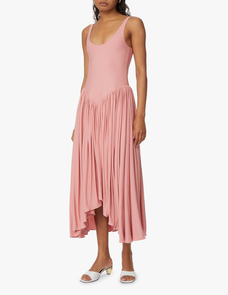 rinascente Khaite Midi circle dress - pink