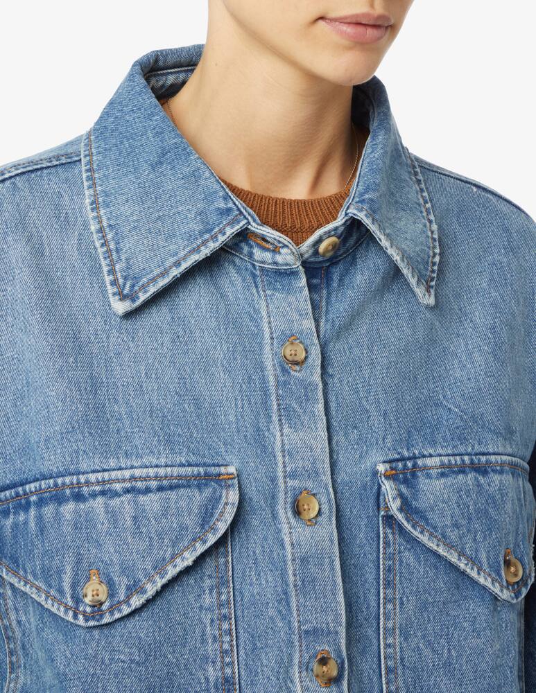 rinascente Khaite Camicia di jeans over Biridie - Azzurro