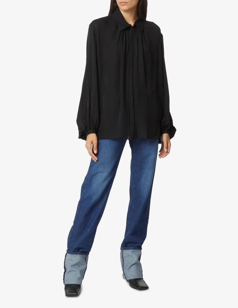 rinascente Khaite Blusa in seta - Nero