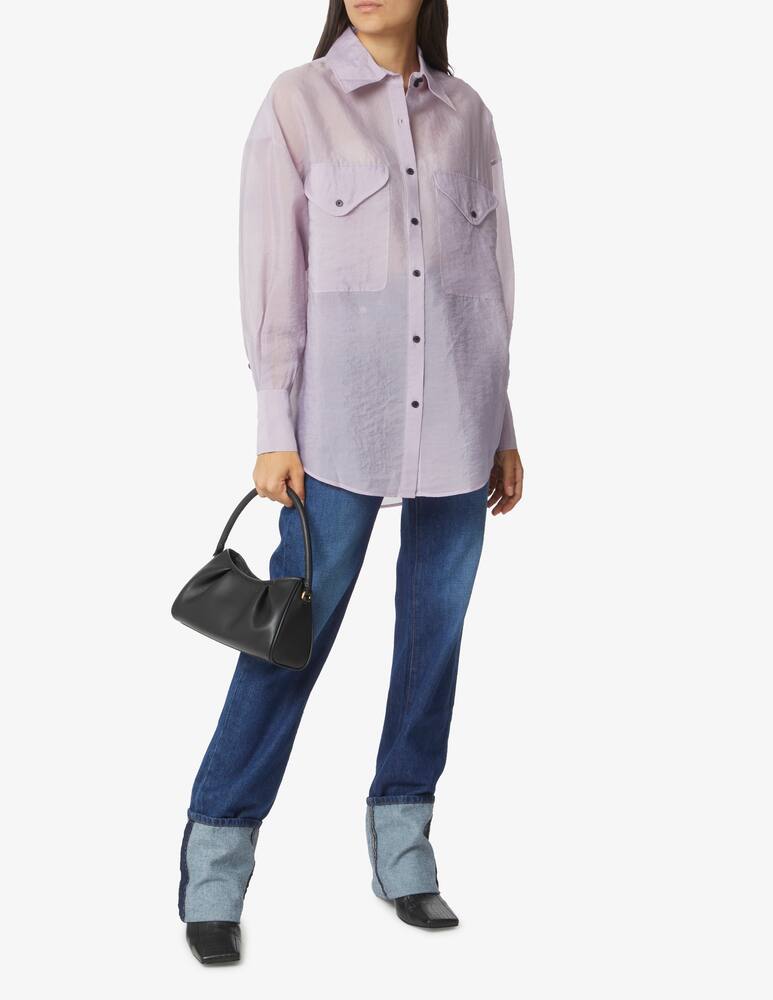 rinascente Khaite Camicia over in organza Birdie - Viola