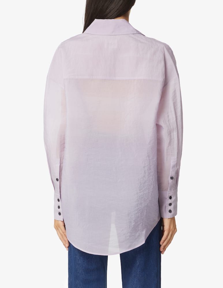 rinascente Khaite Camicia over in organza Birdie - Viola