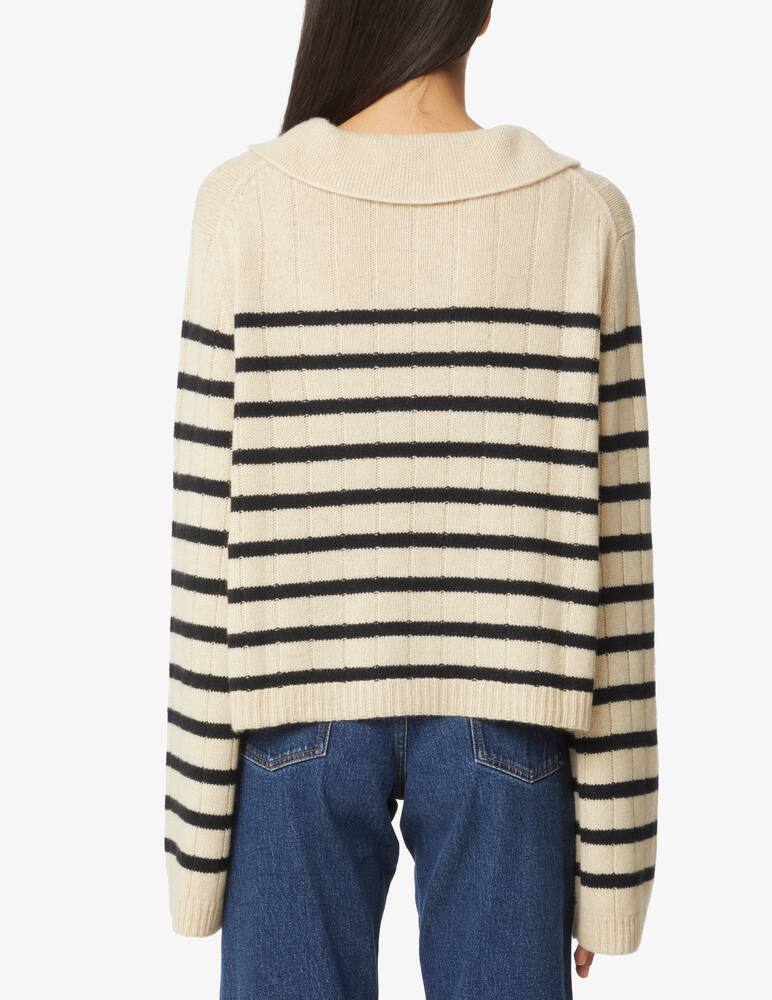 rinascente Khaite Polo a maniche lunghe in cashmere Mateo - Beige