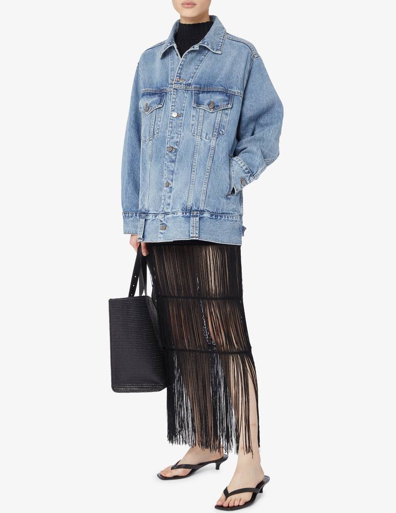 rinascente Khaite Giacca over in jeans grizzo