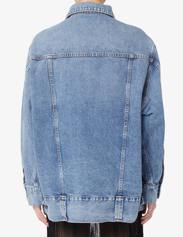 rinascente Khaite Giacca over in jeans grizzo