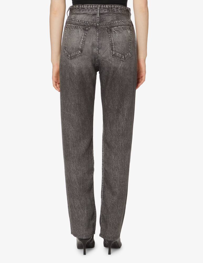 rinascente Rag & Bone Liquid Alex high rise straight leg jeans - Black