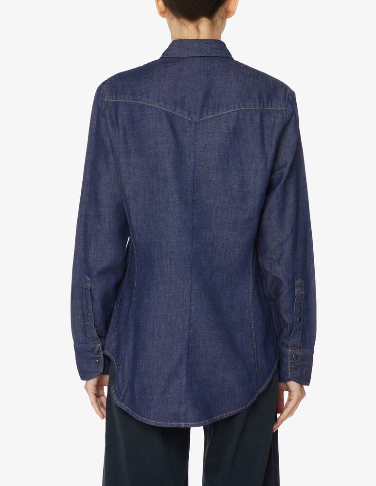 rinascente Rag & Bone Camicia di jeans con tasca - Blu