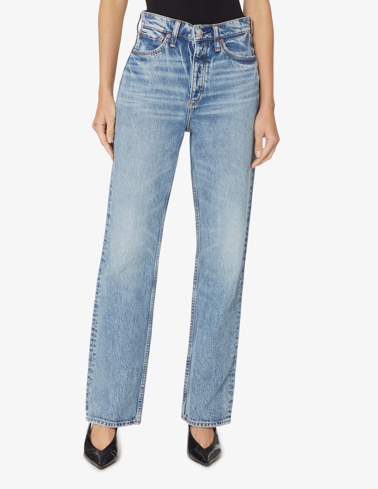 Rag & Bone Jeans straight a vita alta Alex - Blu - immagine 2 Rag & Bone Jeans straight a vita alta Alex - Blu - immagine 2
