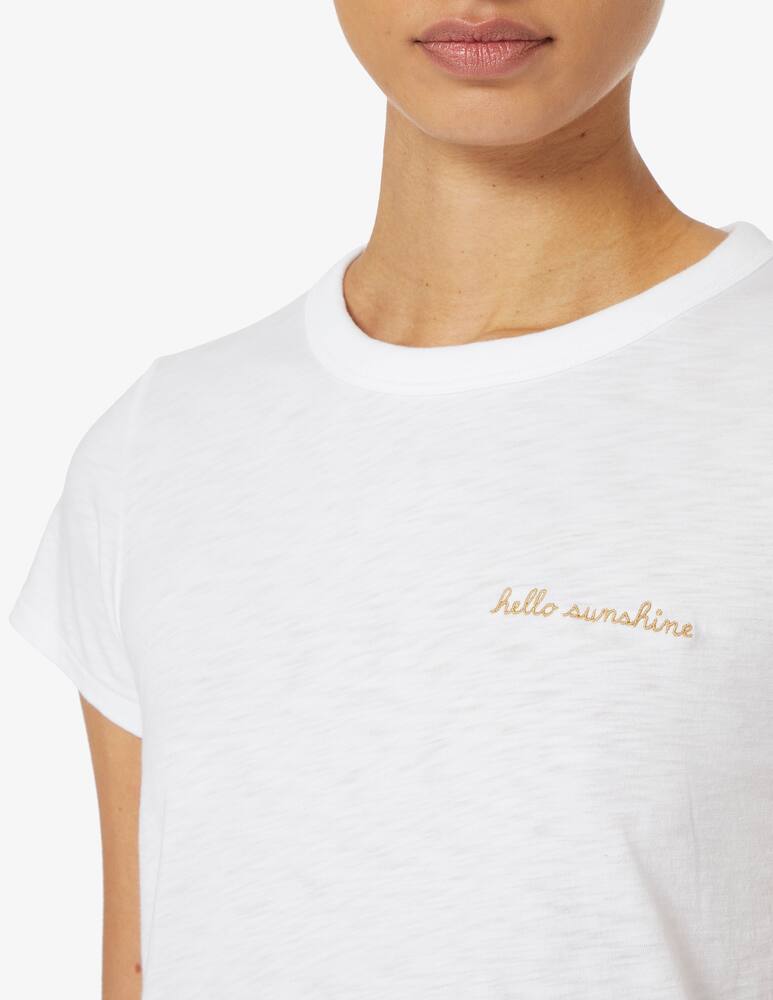 rinascente Rag & Bone T-shirt 'hello sunshine' - Bianco