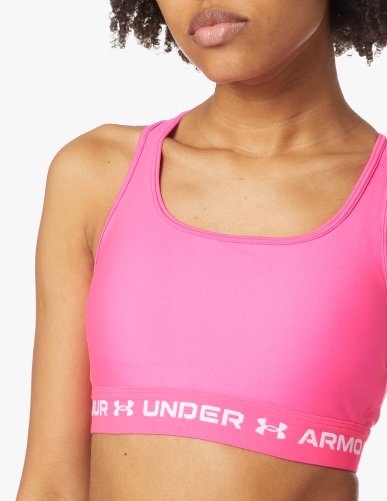 rinascente Under Armour Mid crossback bra - pink