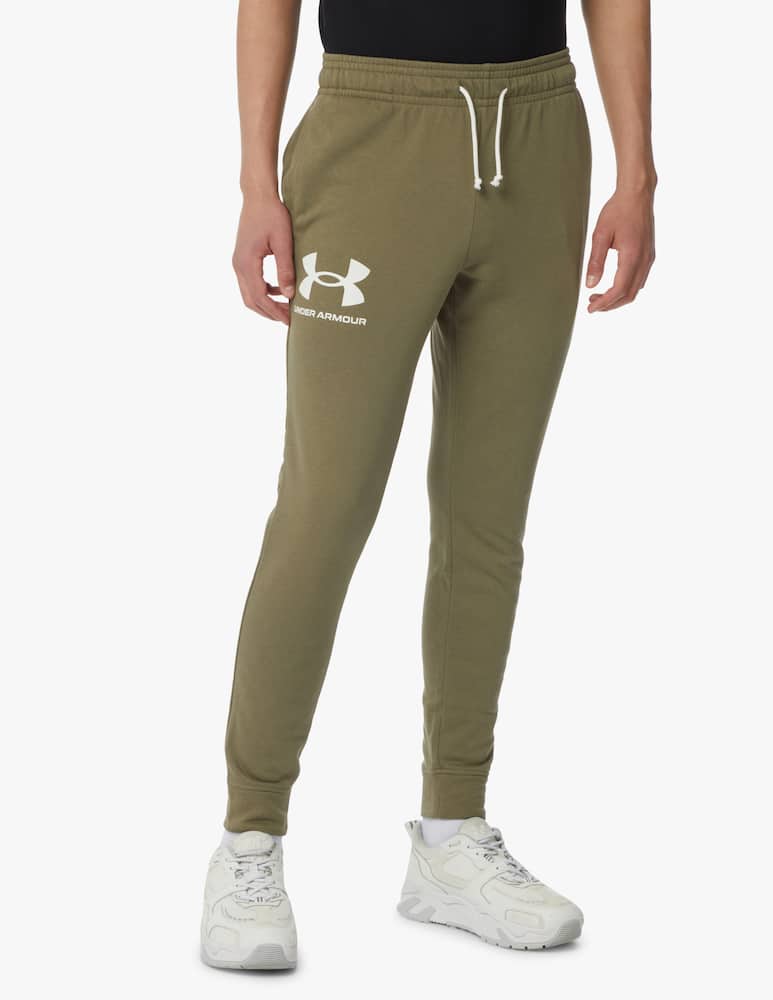 rinascente Under Armour Pantalone tuta polsino logo lato - verde