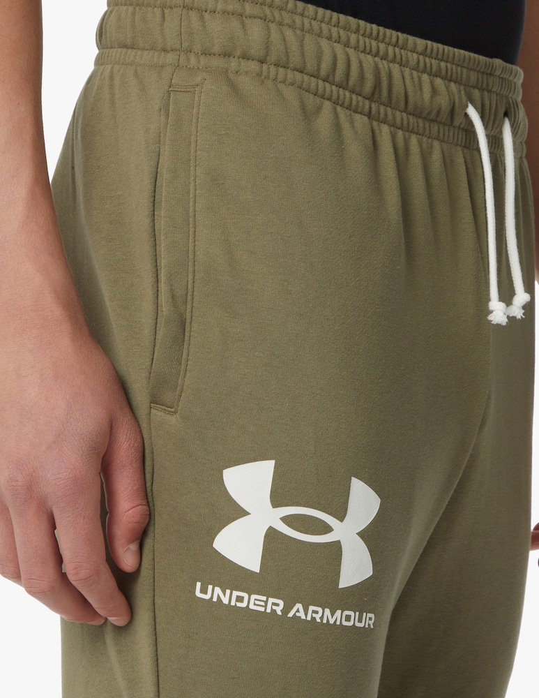 rinascente Under Armour Pantalone tuta polsino logo lato - verde