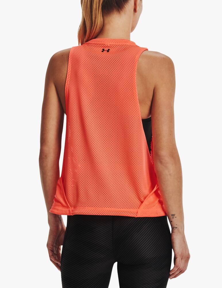 rinascente Under Armour Canotta sportiva Project Rock mesh - arancione
