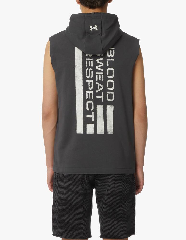 rinascente Under Armour Bull sleeveless hoodie - grey