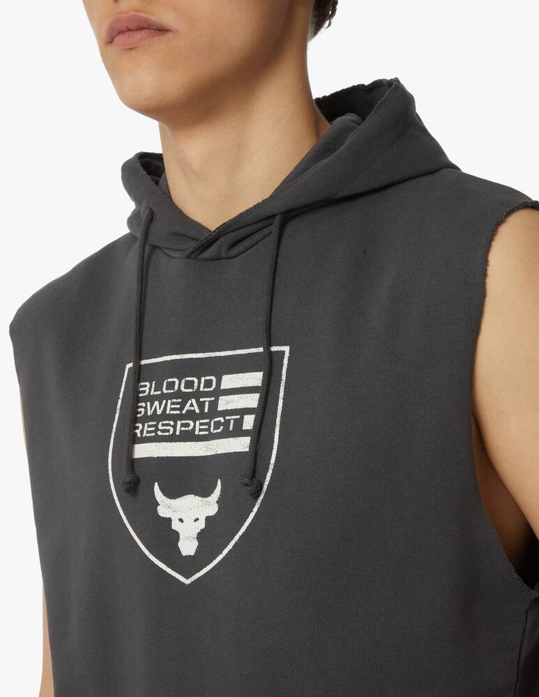 rinascente Under Armour Bull sleeveless hoodie - grey