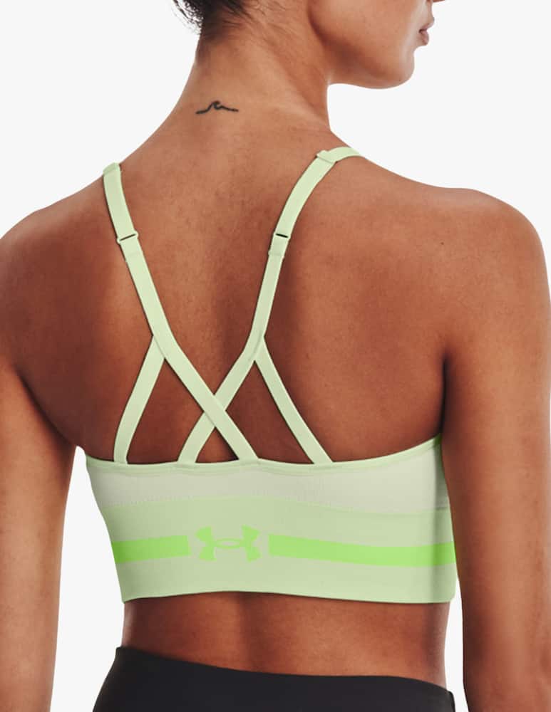 rinascente Under Armour Seamless Low Long Heather sports bra - green