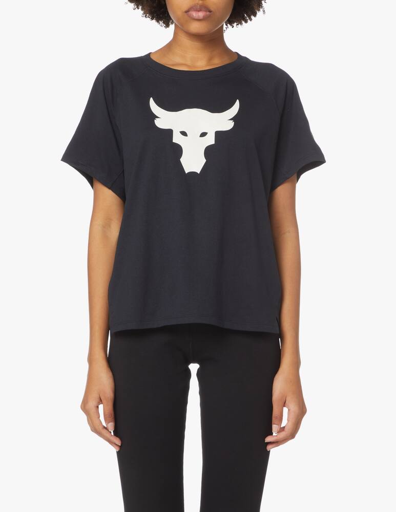 rinascente Under Armour Project Rock Bull t-shirt sportiva - nero