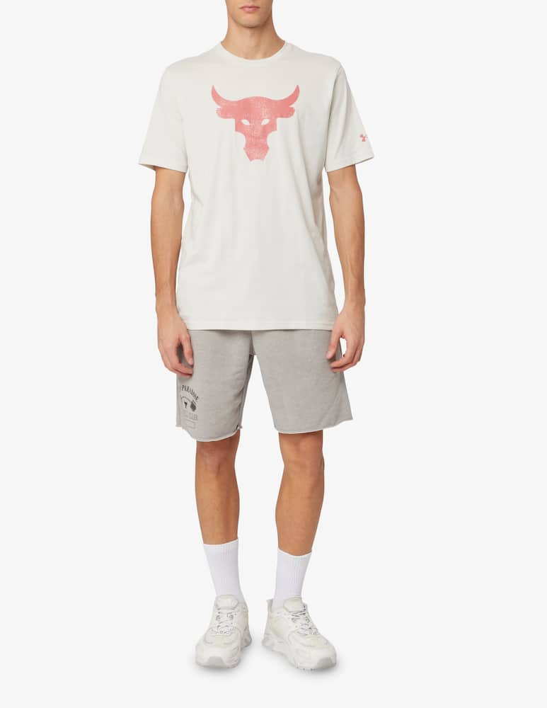 rinascente Under Armour Maglietta con logo bull the rock - Bianco