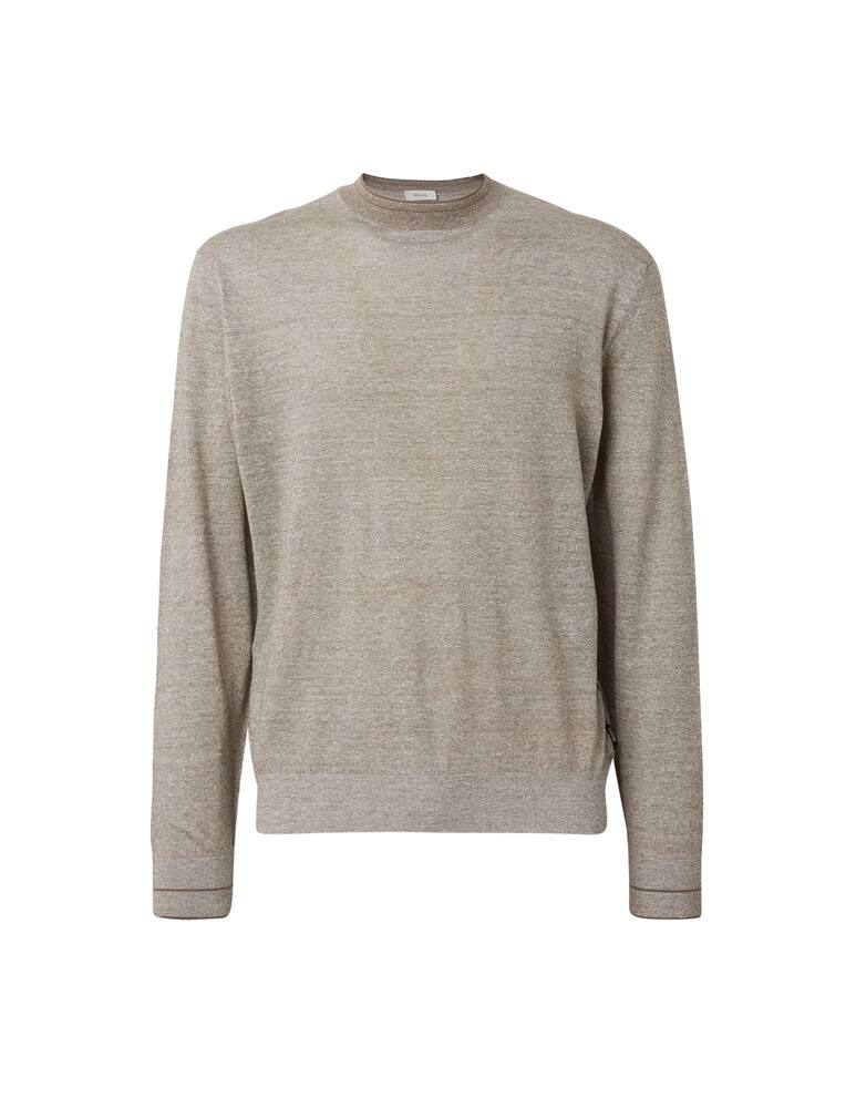 Zegna Maglia girocollo in lino jaspe - immagine 5 Zegna Maglia girocollo in lino jaspe - immagine 5