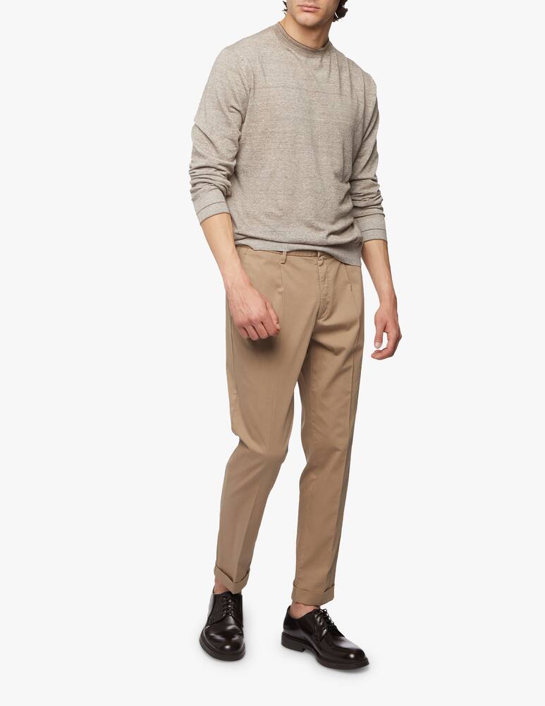 Zegna Maglia girocollo in lino jaspe - immagine 2 Zegna Maglia girocollo in lino jaspe - immagine 2