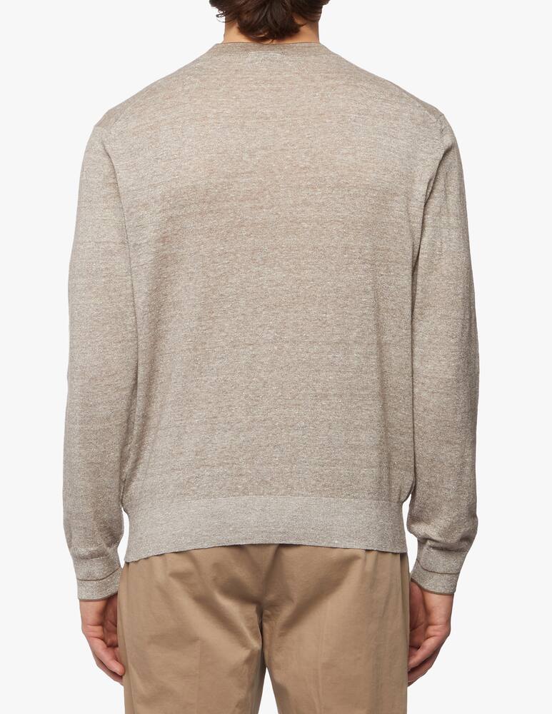 Zegna Maglia girocollo in lino jaspe - immagine 3 Zegna Maglia girocollo in lino jaspe - immagine 3