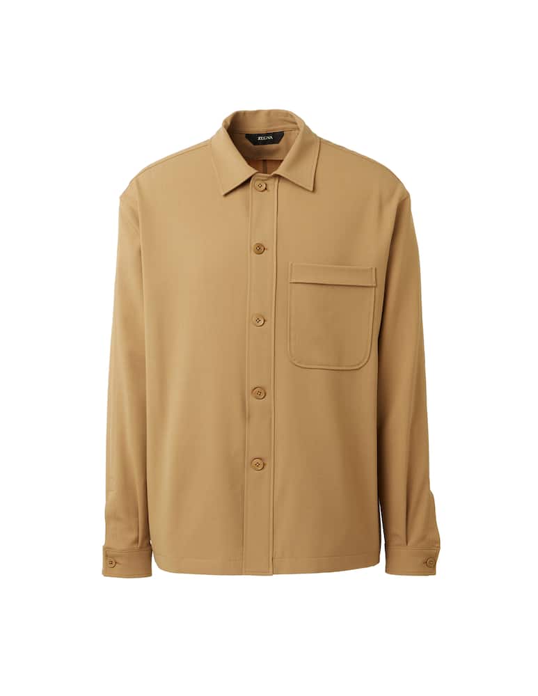 rinascente Zegna Tech gabardine overshirt jacket - yellow