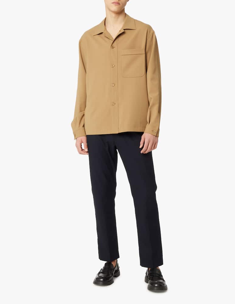 rinascente Zegna Tech gabardine overshirt jacket - yellow