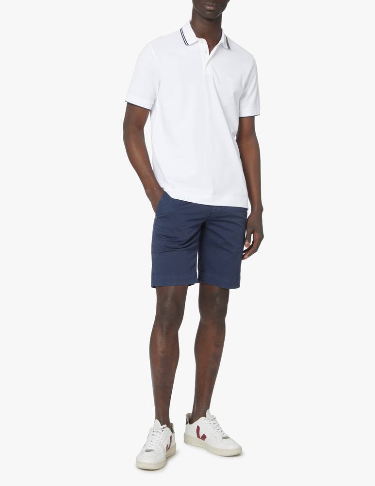Zegna Carry over piquet short sleeve polo - white - picture 2 Zegna Carry over piquet short sleeve polo - white - picture 2