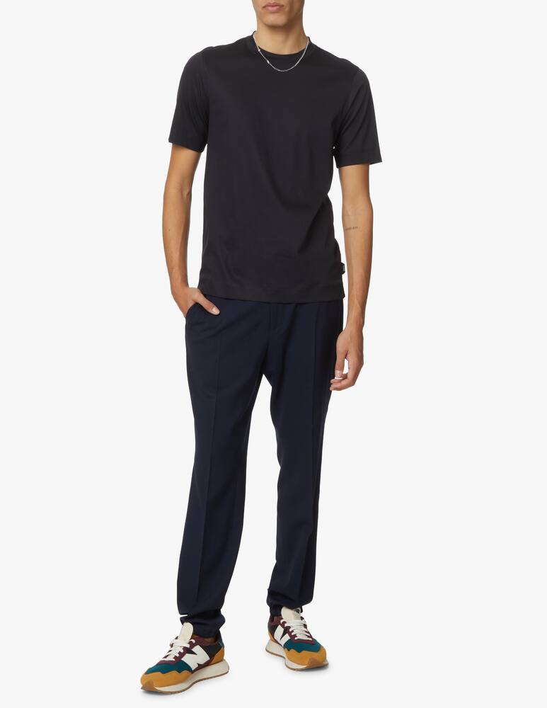 rinascente Zegna Maglietta manica corta cotton interlock - blu