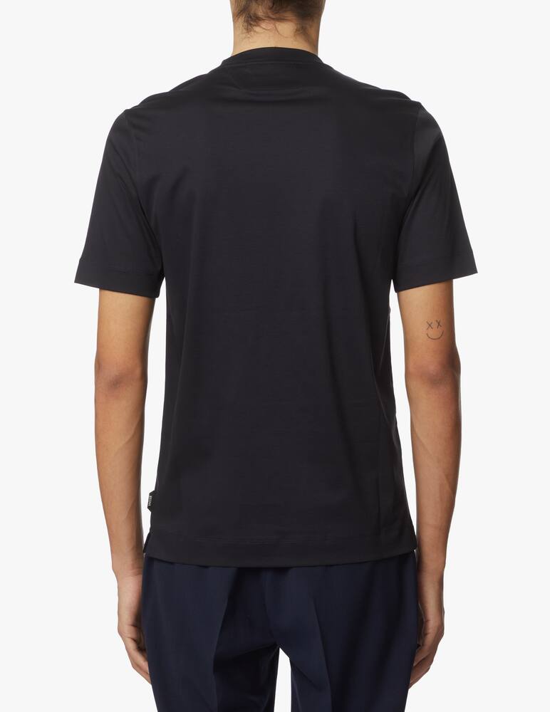 rinascente Zegna Maglietta manica corta cotton interlock - blu