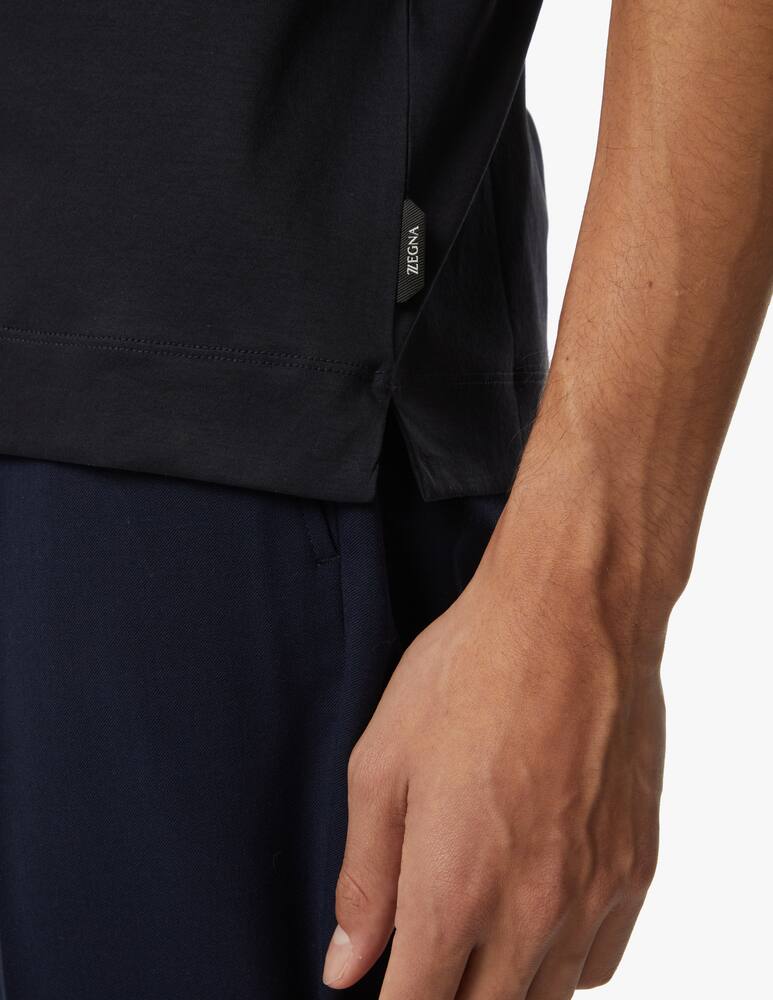 rinascente Zegna Maglietta manica corta cotton interlock - blu