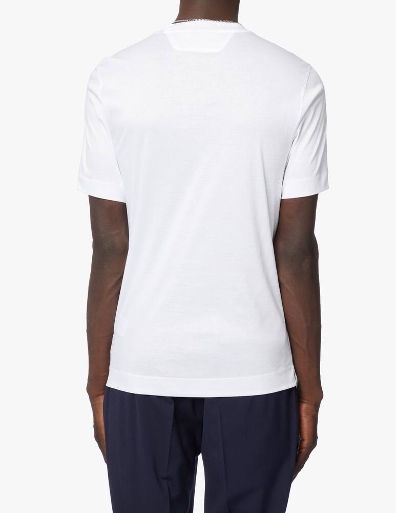 Zegna Maglietta manica corta cotton interlock - bianco - immagine 3 Zegna Maglietta manica corta cotton interlock - bianco - immagine 3