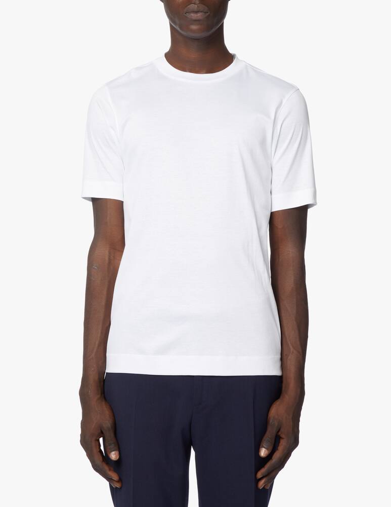 Zegna Maglietta manica corta cotton interlock - bianco - immagine 1 Zegna Maglietta manica corta cotton interlock - bianco - immagine 1