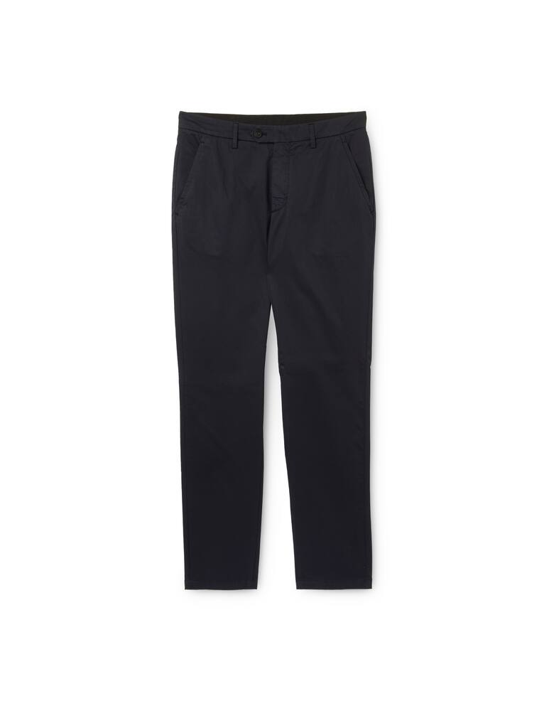 rinascente Zegna Satin cotton chino pant - blue