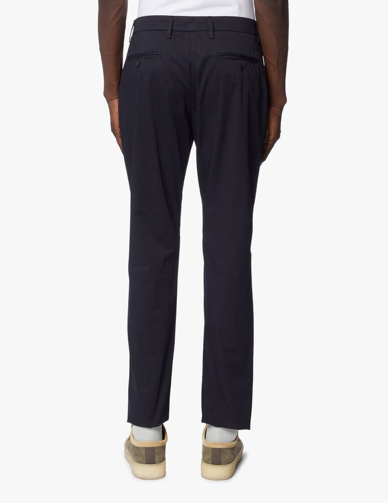 rinascente Zegna Satin cotton chino pant - blue