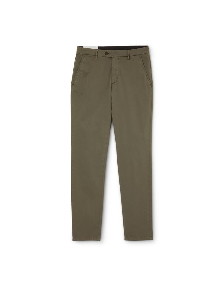 rinascente Zegna Satin cotton chino pant - green